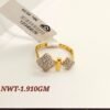 Dual Diamond Shape Gold Ring – 1.910 GM